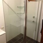 a glass shower